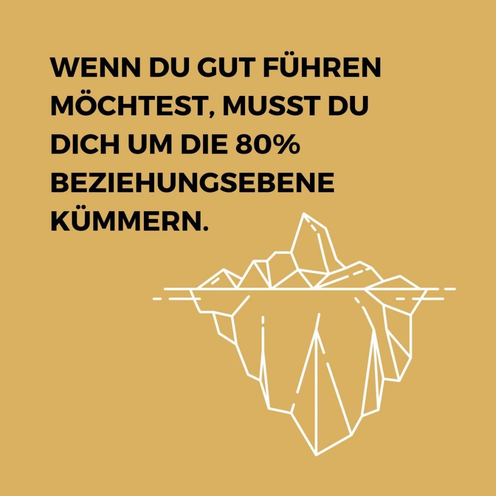 Das Eisbergmodell der Führung